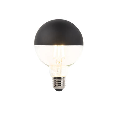 LUEDD E27 dimbare LED filamentlamp kopspiegel G95 zwart 400lm 2700K product
