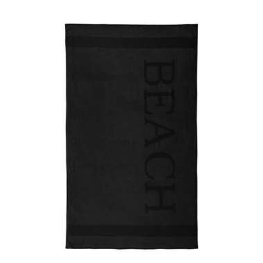 Lucca - Beach Strandlaken - 100x200 - Black product