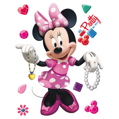 Disney muursticker - Minnie Mouse - roze - 65 x 85 cm - 600185 product
