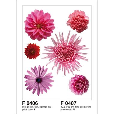 Sanders & Sanders muursticker - bloemen - roze - 65 x 85 cm - 600250 product