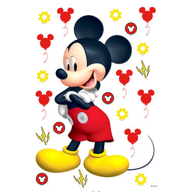 Disney muursticker - Mickey Mouse - geel en rood - 42,5 x 65 cm - 600108 product