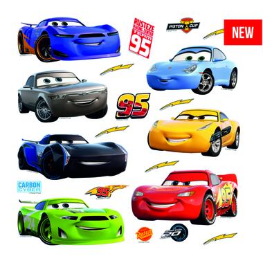 Disney muursticker - Cars - blauw, rood, geel en groen - 30 x 30 cm - 600230 product