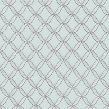 Dutch Wallcoverings - Fabric Touch geometric light blue - 0,53x10,05m product