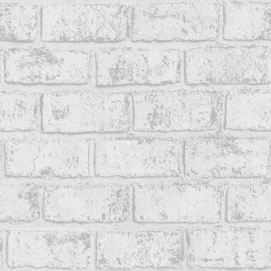 Dutch Wallcoverings Indulgence Metallic brick grey/silver 0,53x10,05m product