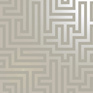 Dutch Wallcoverings - Indulgence Maze taupe - 0,53x10,05m product