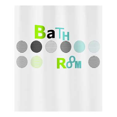 Kleine Wolke douchegordijn Bathroom munt - groen - 180x200 cm product