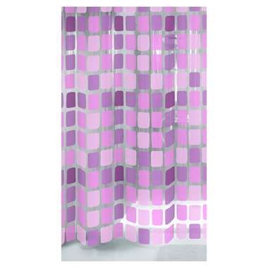 Kleine Wolke douchegordijn Sonny paars - roze - 180x200 cm product