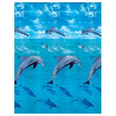Kleine Wolke douchegordijn Dolphin - multicolor - 180x200 cm product