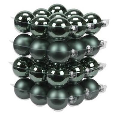 Othmar Decorations kerstballen - 36x st - emerald - D6 cm - glas product