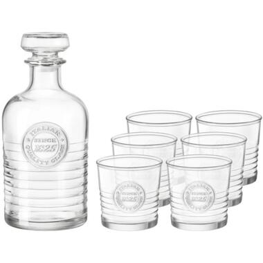 Bormioli Rocco Whisky set - glas - karaf met 6 glazen product
