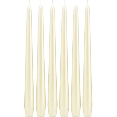 Trend Candles Dinerkaarsen - 6x - ivoorwit - 13 branduren - 30 cm product