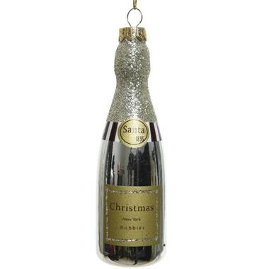 Kersthanger - champagne fles - 12 cm product