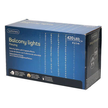 Kerstlichtsnoer - LED - gordijnverlichting - 420 lampjes product