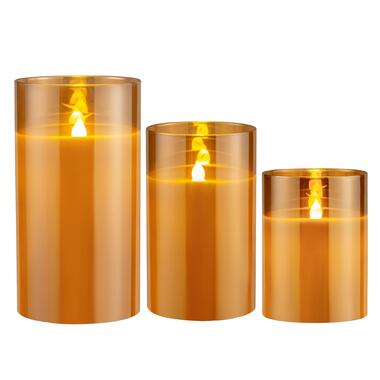 Pauleen LED-kaarsen Wax Classy Golden - 3 stuks product