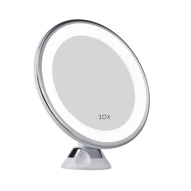 Pauleen Make-Up Spiegel met LED-verlichting - Met zuignap - 10x zoom product