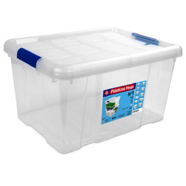 Hega Hogar Opbergbox - met deksel - 39 x 29 x 21 cm - 16 Liter product