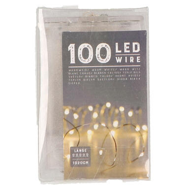 Kerstverlichting - warm wit - op batterij - 1000 cm product