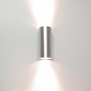 Artdelight Wandlamp Roulo 2 lichts H 15,4 Ø 6,5 cm aluminium product