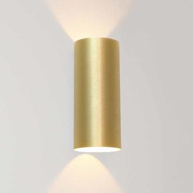 Artdelight Wandlamp Brody 2 lichts H 18 cm mat goud product