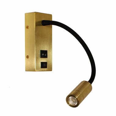 Artdelight Wandlamp Easy USB mat goud product