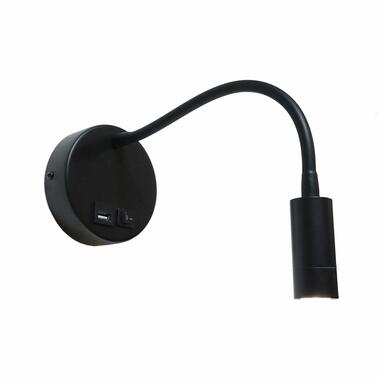 Artdelight Wandlamp Flex USB zwart product