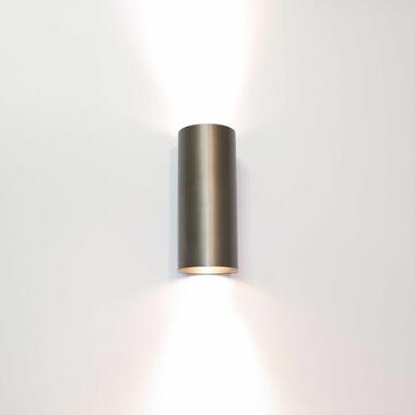 Artdelight Wandlamp Roulo 2 lichts H 15,4 Ø 6,5 cm licht brons product