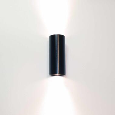 Artdelight Wandlamp Roulo 2 lichts H 15,4 Ø 6,5 cm zwart product
