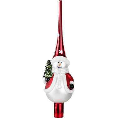 Christmas goods Kerstboompiek - sneeuwpop - 28 cm product