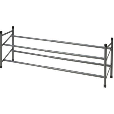 Schoenenrek - uitschuifbaar - RVS - 2-laags - 35 x 23 x 61 cm product