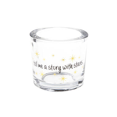 Cosy&Trendy waxinelichthouder - Tell me a story with stars - Set-8 product