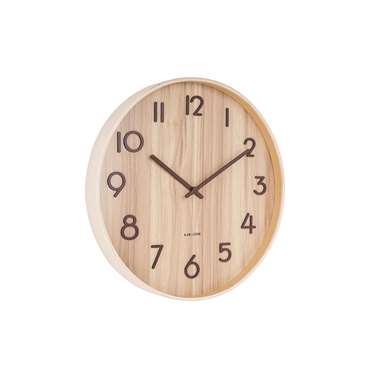 Wall clock Pure medium light basswood product