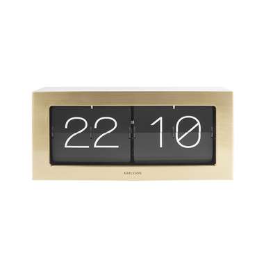 Wall / Table clock Boxed Flip XL brushed gold product