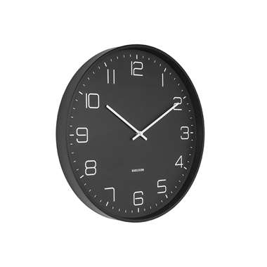 Wall clock Lofty iron matt black, D. 40cm product