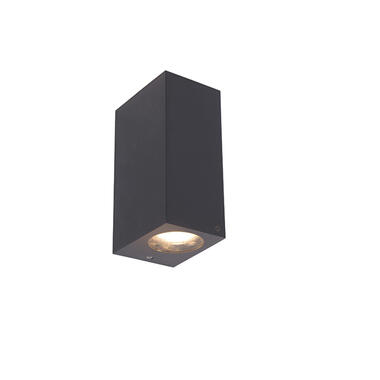 QAZQA Moderne wandlamp grijs van kunststof - Baleno II product