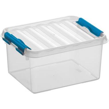 Q-line opbergbox 2L transparant blauw product