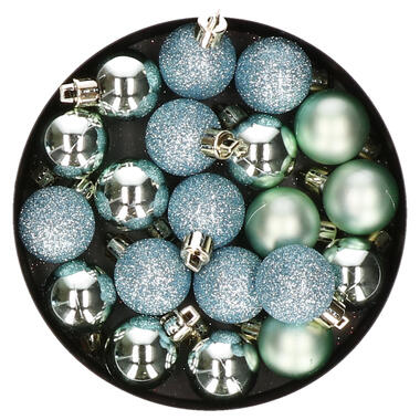 Cosy & Trendy Kerstballen - 20 ST - mint groen - 3 cm product
