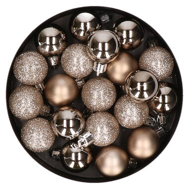 Cosy & Trendy Kerstballen - 20 ST - champagne - 3 cm product