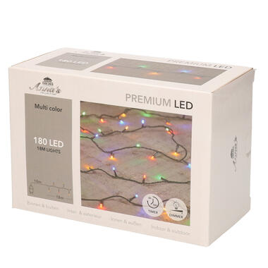 Anna's Collection Kerstverlichting - kleur - dimmer - timer - 180 LED product