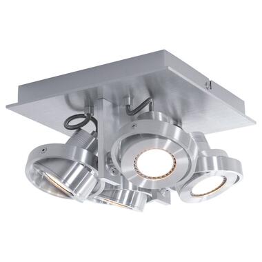 Steinhauer Spot quatro 4 lichts LED 7552 staal product