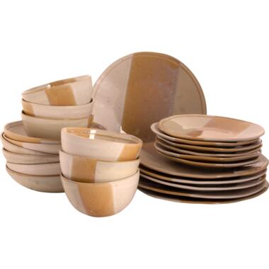 Palmer Serviesset Beach Stoneware 6-persoons 24-delig Beige product