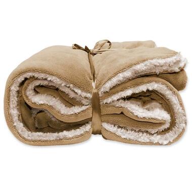 Unique Living - Lars Coral Fleece/suede Plaid 150x200cm Honey product