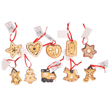 Kersthangers - 10 stuks - gingerbread - kerstkoekjes - 5 cm product