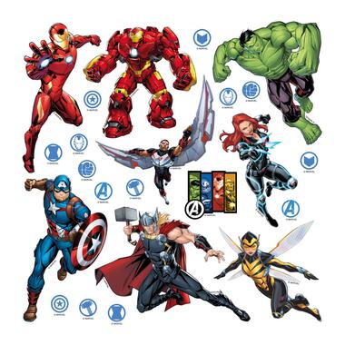 Sanders & Sanders muursticker - The Avengers - blauw, rood en groen product