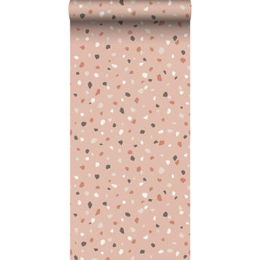 ESTAhome behang - terrazzo - zacht roze, wit en grijs - 0,53 x 10,05 m - 139306 product