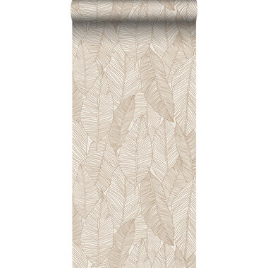 ESTAhome behang - getekende bladeren - beige - 0,53 x 10,05 m - 139352 product