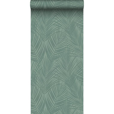 ESTAhome behang - palmbladeren - vergrijsd zeegroen - 0,53 x 10,05 m - 139302 product