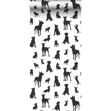 ESTAhome behang - honden - zwart wit - 50 x 900 cm - 139332 product