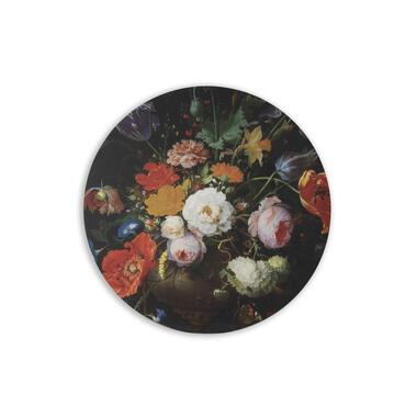 Art for the Home - Canvas Rond - Rijksmuseum Bloemen - 70 diameter in product