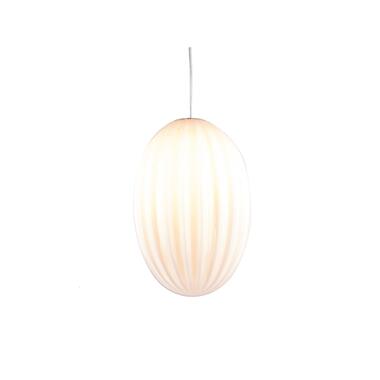 Hanglamp Smart - Ovaal Glas Opaal Wit - 20x30cm product