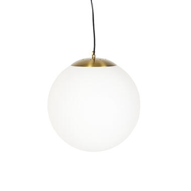 QAZQA Scandinavische hanglamp opaal glas 40 cm - Ball 40 product